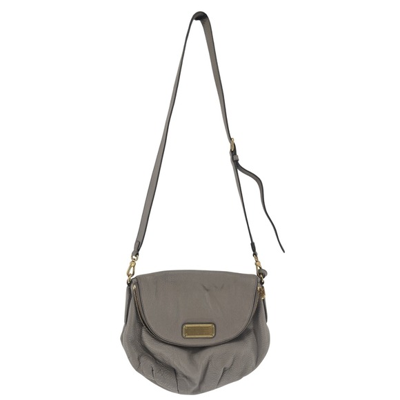 Marc by Marc Jacobs Classic Q Natasha Leather Crossbody Bag Taupe * - Picture 1 of 7